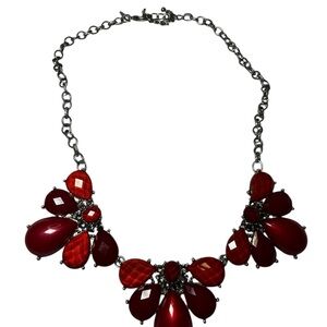 Elegant Red Statement fashion Necklace